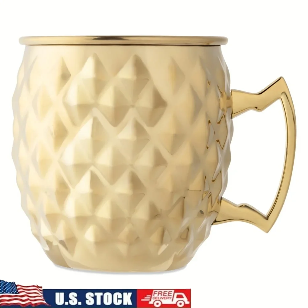 

Кружка из нержавеющей стали «Московская мула», элегантная посуда для напитков, прочный дизайн, идеальное домашнее использование, устойчивый к брызгам уникальный аксессуар для бара