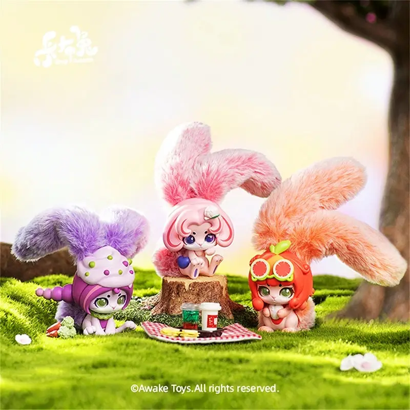 

Kabu Rabbit 1 generation face self plush series tide play hand made blind box cute anime toy surprise doll mystery box girl gift