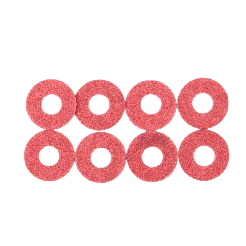 1000 Pcs 3X8X0.7Mm Insulated Fiber Insulating Washers Spacers Red