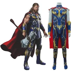 Thor: Love and Thunder Cosplay Costume Kids Adult Superhero Party Fancy Dress Up Jumpsuit 2022 New Halloween Costume Men Boy