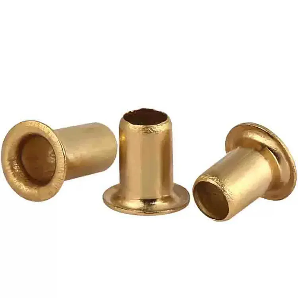 Brass Tubular Rivet 0.9 1.3 1.5 1.7 2 2.5 3 4 5 6mm Metal Eyelets Hollow Double-sided Circuit Board PCB Nail Nuts
