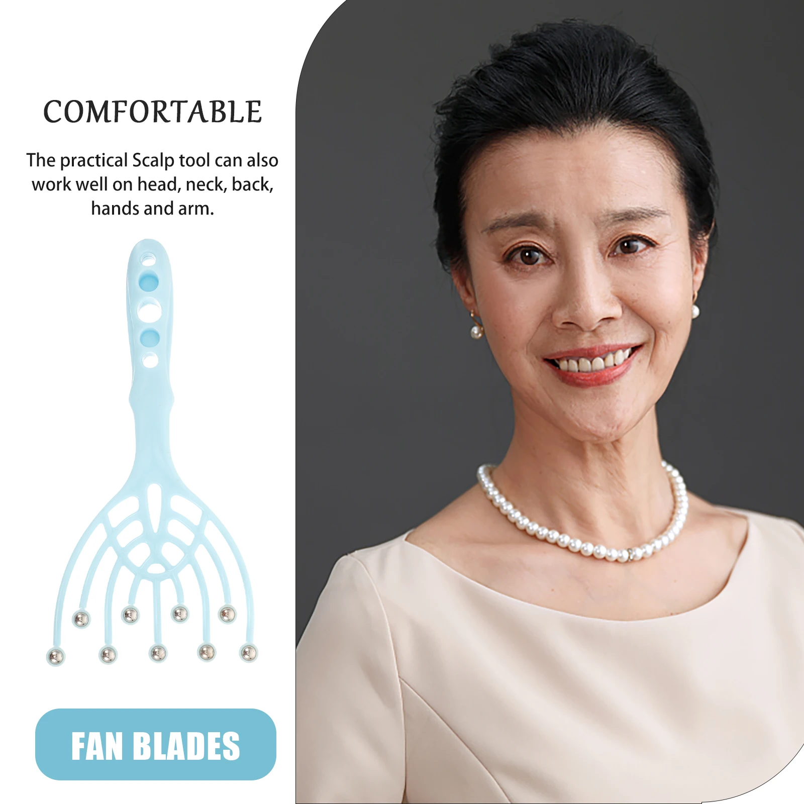 

Handheld Head Scalp Massager Claw Steel Balls for Daily Use and Special Occasions Relaxation Head Scalp Massager