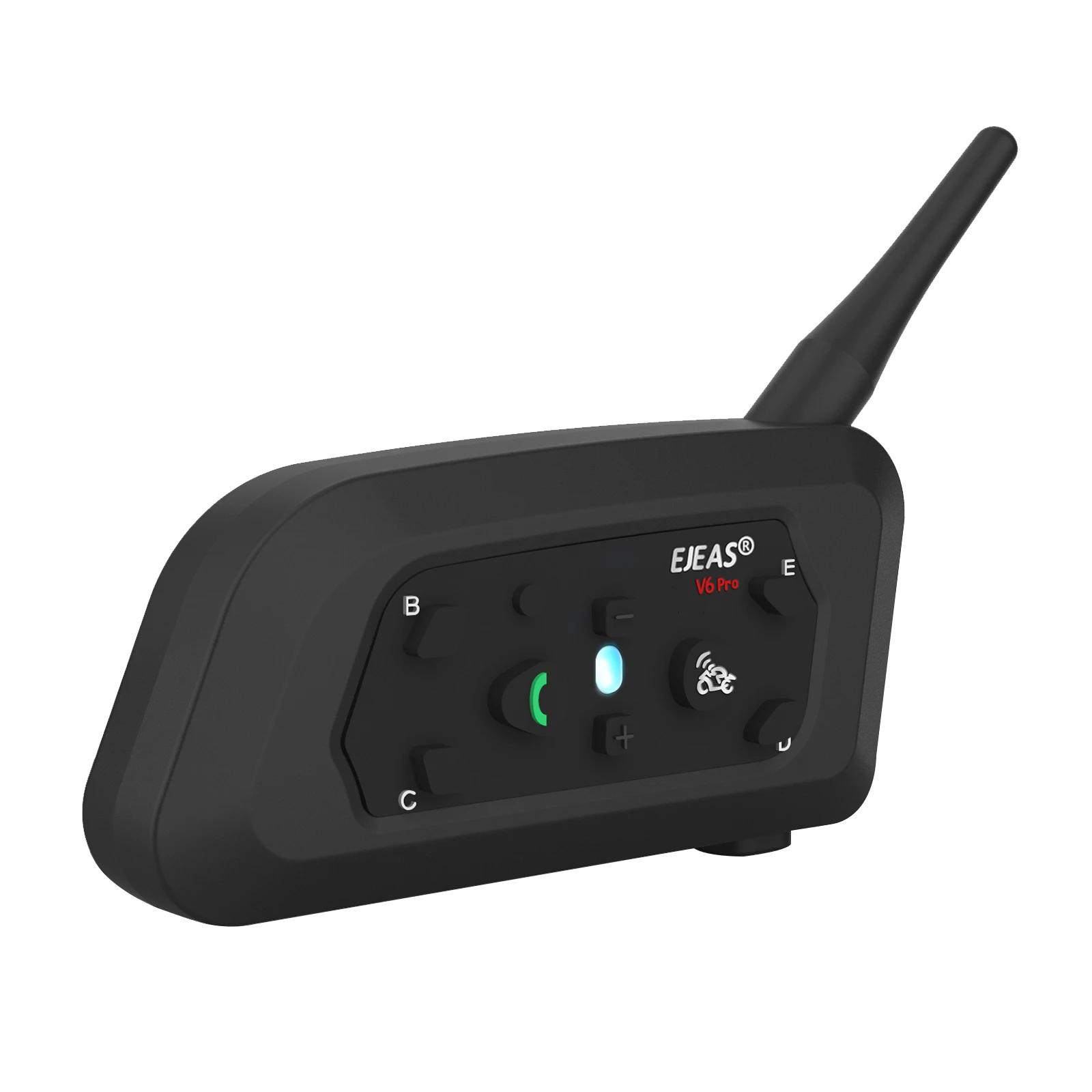 EJEAS V6 PRO Motorcycle Bluetooth5.1 Helmet Intercom Microphone Speaker Earphone 800m Communicator Waterproof Voice Assistants