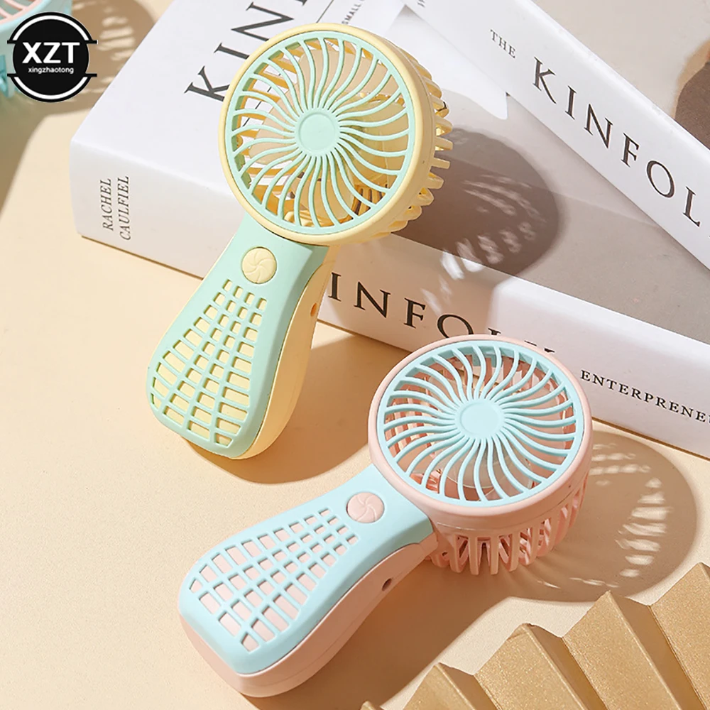 250ma Mini Portable Fans Handheld USB Rechargeable Fan Mini Desktop Air Cooler Outdoor Fan Cooling Travel Fans Ventilation Fan