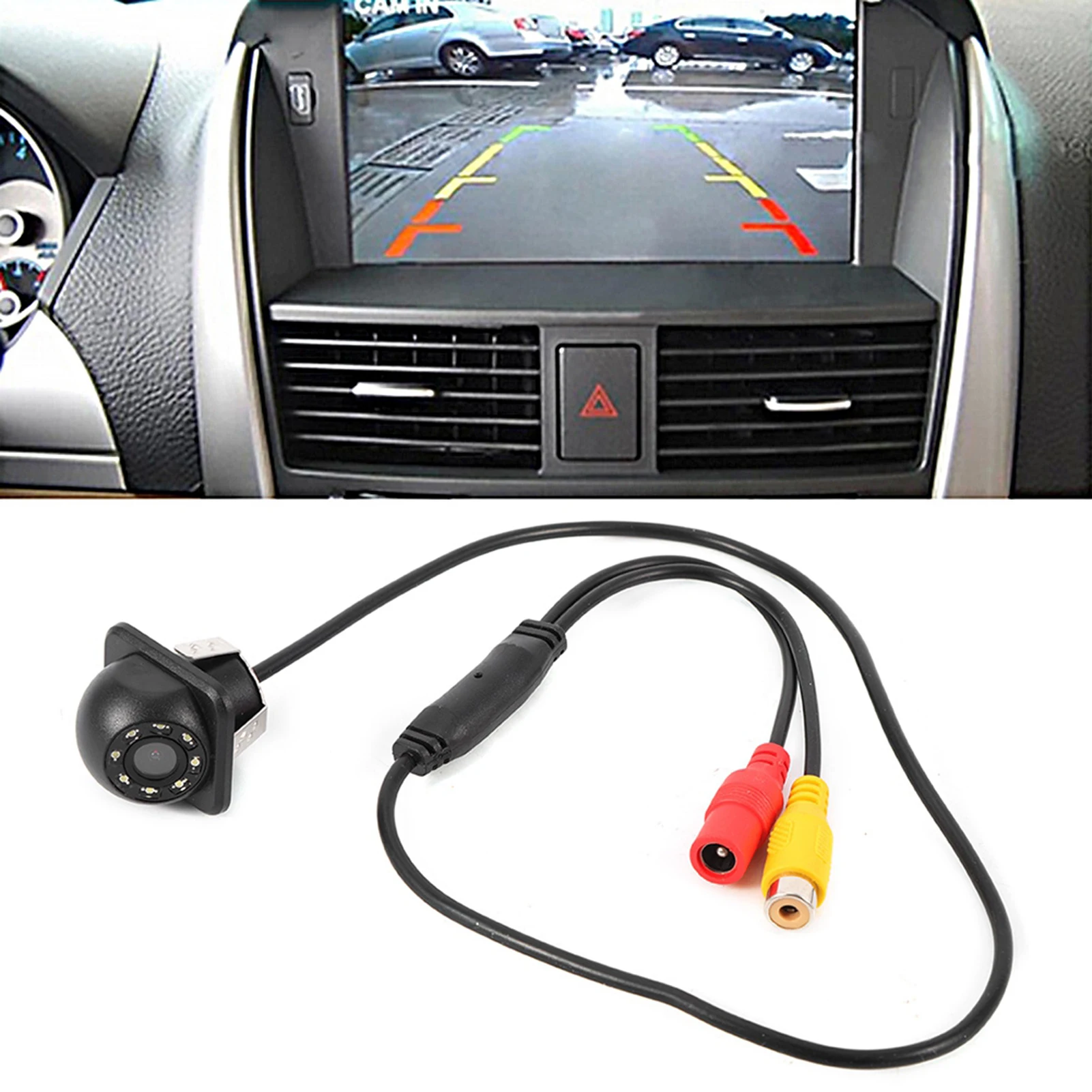 

Камера заднего вида Ultra Clear 170 ° Цветная CCD-камера для автомобиля, водонепроницаемая, с 8 светодиодами, 20 мм/0,8 дюйма, камера заднего вида, водонепроницаемая камера