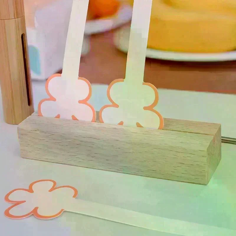 Wood Table Perfume Essential Oils Test Tester Paper Strip Holder Display Stand Clamps Aromatherapy Paper Clips Decoration