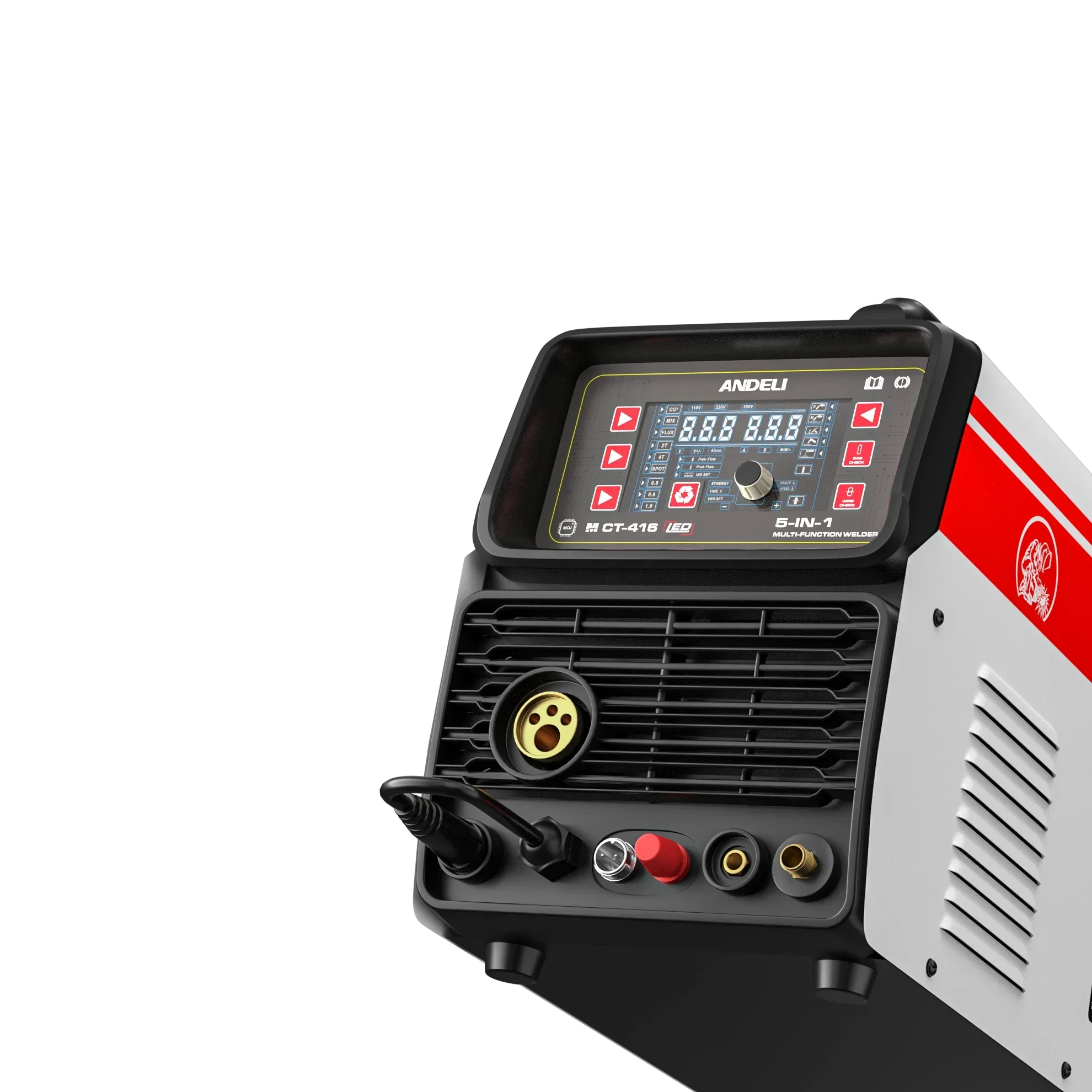 ANDELI 110V/220V High Frequency Welding Machine MCT-416 MIG LIFT TIG MMA HF CUT 5 in 1 Multifunctional Gasless Welder