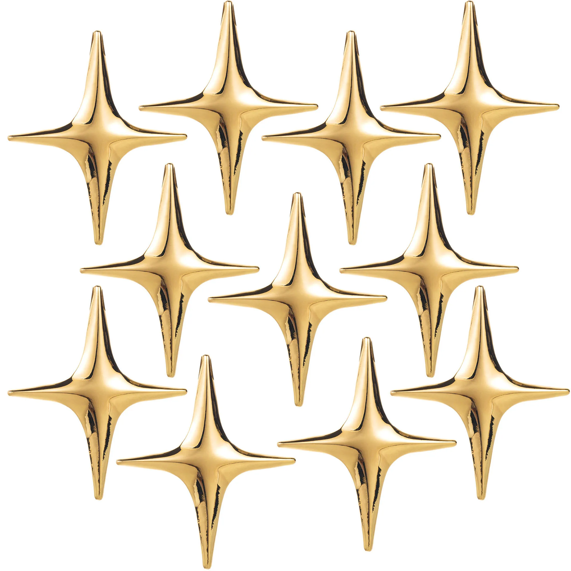 12PCS Star Brooch Pin Lapel Pins Badges Unique Hat Bag Dress Accessories for Men Women