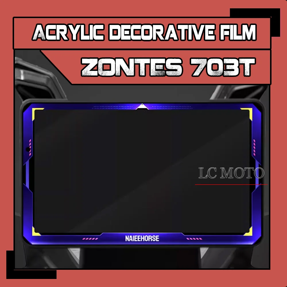 

Motorcycle modification Acrylic decorative film Instrument membrane Painted decorative stickers Accessories For ZONTES 703T 2026