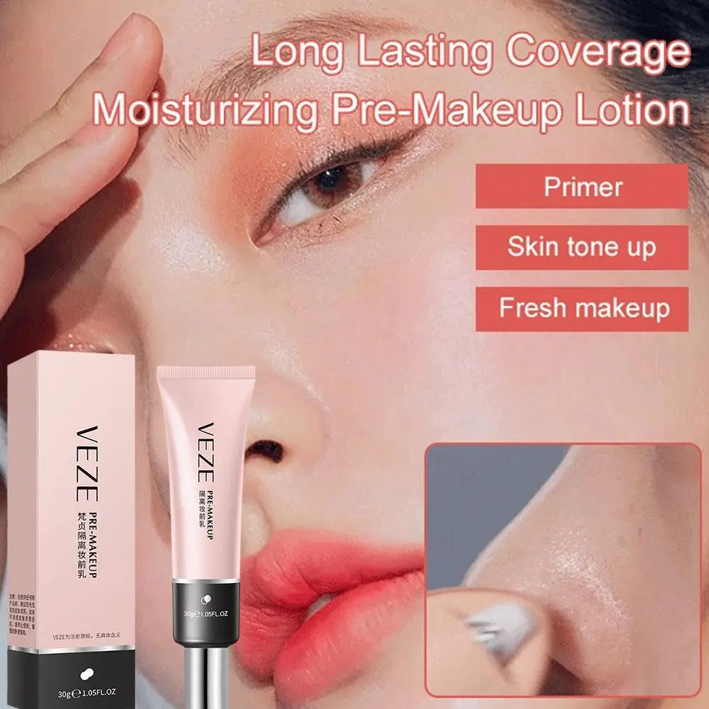 30g Foundation Breathable Lightweight Natural Cosmetic Face Whitening Eraser Pore Concealer Pre-Makeup Primer P3Q2