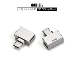 DD ddHiFi TC28C Pro USB C to USB C OTG and Power Adapter for Android Phone, iPad, PC, Allowing Enjoying Music While Charging