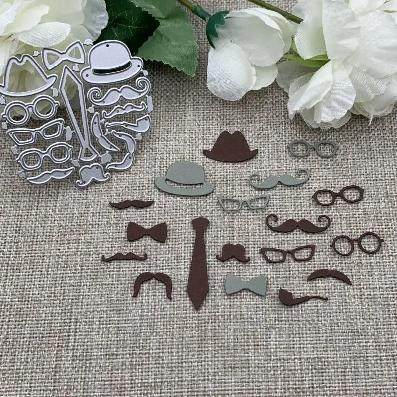 Hat & Bow Tie Collecti Metal Cutting Dies Stencils For DIY Scrapbooking Decorative Embossing Handcraft Die Cutting Template Mold