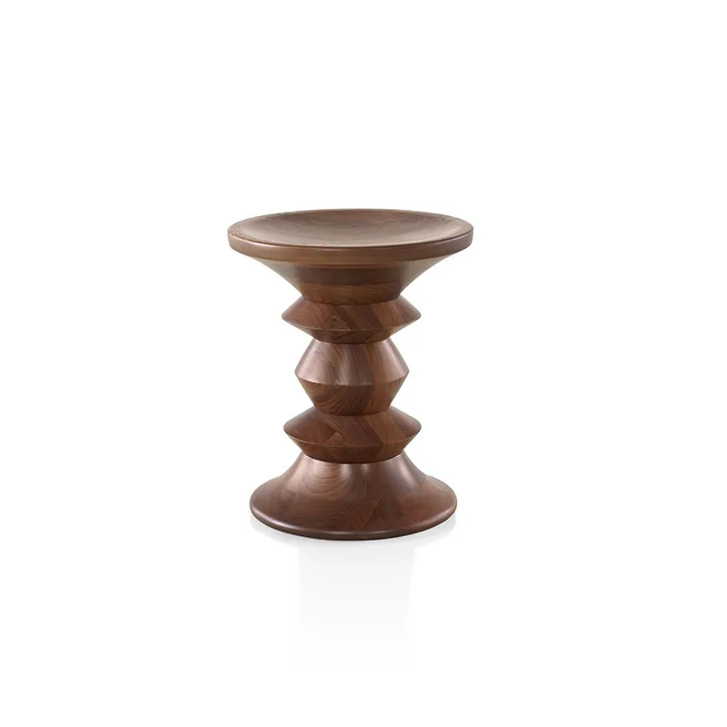 Designer chair solid wood stool nordic minimalist modern style casual stool side table view 6