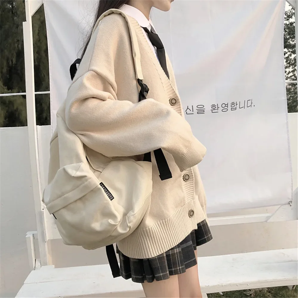 BSDFFO Fashion College Loose V-neck Cardigan 2021 New Sweater Female Outer Wear Sweater Coat Japanese School Uniform ZY6090