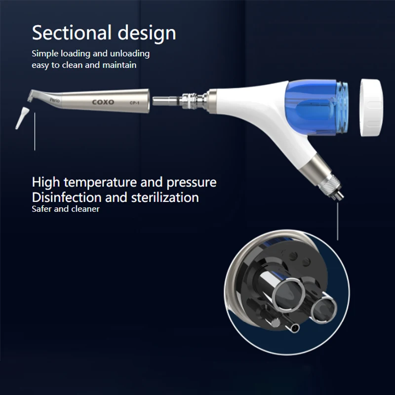 Odontologia coxo CP-1 fluxo de ar prophy jet polidor de ar polimento dos dentes 2 furos 4 furos clareamento dos dentes ferramentas odontológicas dental alta