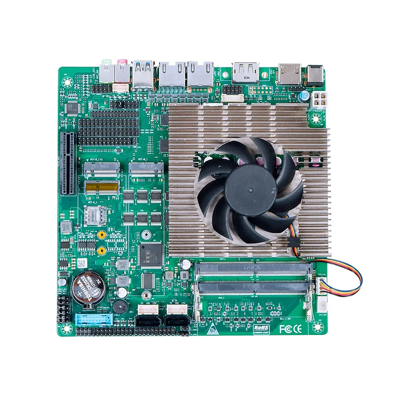 AvaCores Mini-Itx Motherboard With CPU Ultra5 125H/Ultra7 155H 1/2 LAN HDMI DP LVDS 6COM RS232 DDR5 RAM M.2 2280 SSD PCIEX4