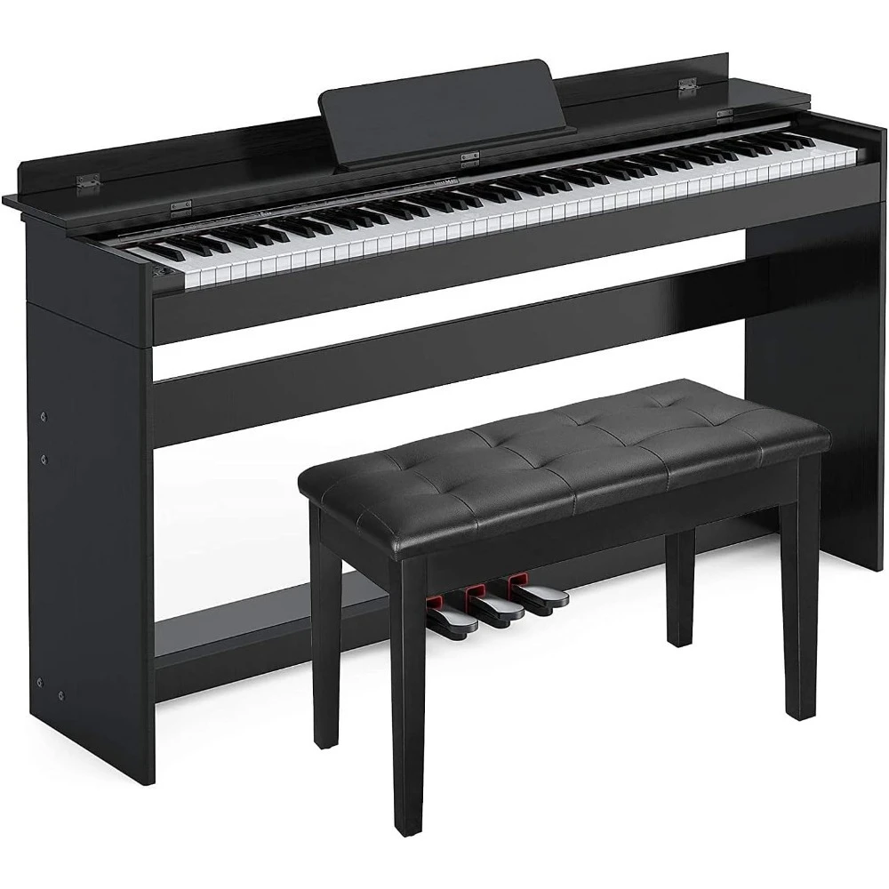 

88-клавишное утяжеленное цифровое пианино, полноразмерное полувеженое вертикальное электрическое клавиатурное пианино с 3 педалями и многофункциональным