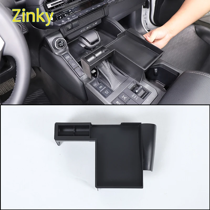 

ABS Plastic Car Center Console Gear Shift Storage Box Organizer Tray Fit for Toyota Land Cruiser 250 Prado J250 LC250 2024+