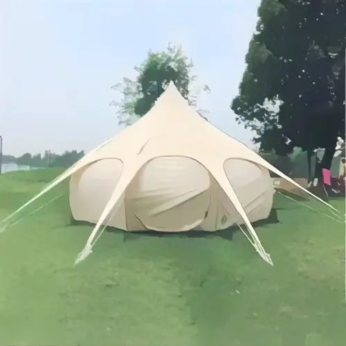 New Design Outdoor luxury Glamping tent factory hotel house for custom size Safari glamping cotton canvas resort tent