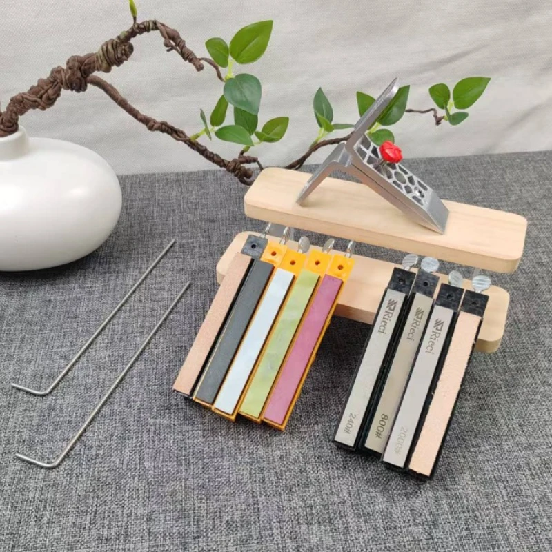 

Hand-held Mini FiX Angle Knife Sharpener Grinder Sharpening Stone Set Professional Kitchen FiX angle Knife Sharpener System Kit