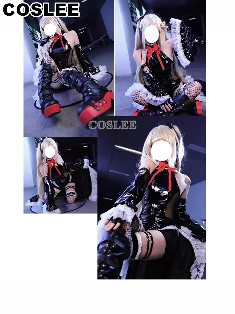 [Customized] COSLEE Marie Rose Cosplay Dead or Alive Costume Flower Marriage Wedding Dress Uniform Game Suit Halloween Party