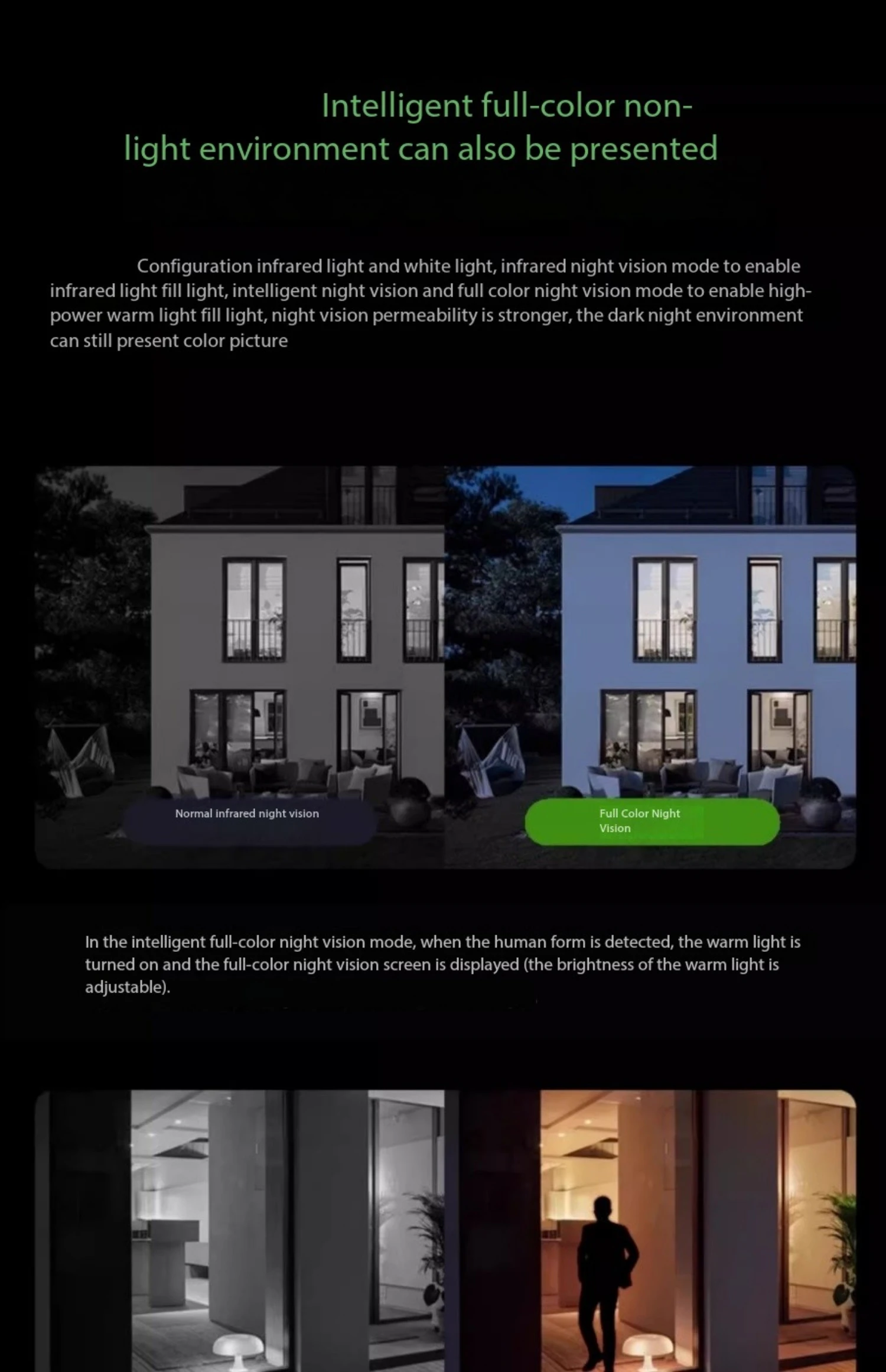 Tiandy POE 3mp vision nocturne haute définition caméra réseau couleur moniteur de visualisation de téléphone portable à distance commercial