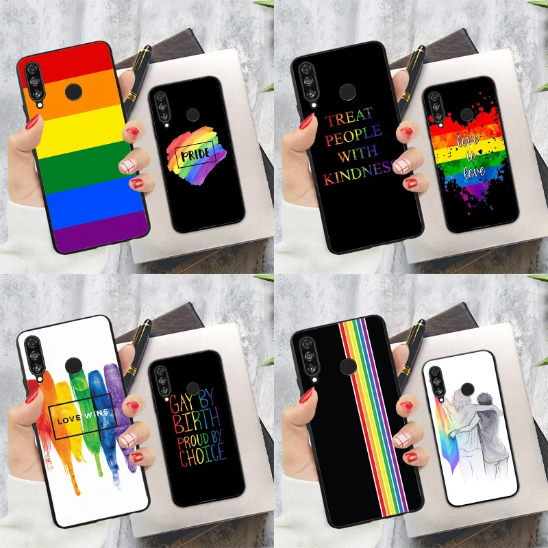 Gay Pride Flag For Huawei Nova Y60 Y70 Y90 Y61 Y91 3i 7i 8i 11i Nova 11 9 10 SE P20 P40 Lite P30 Pro Case