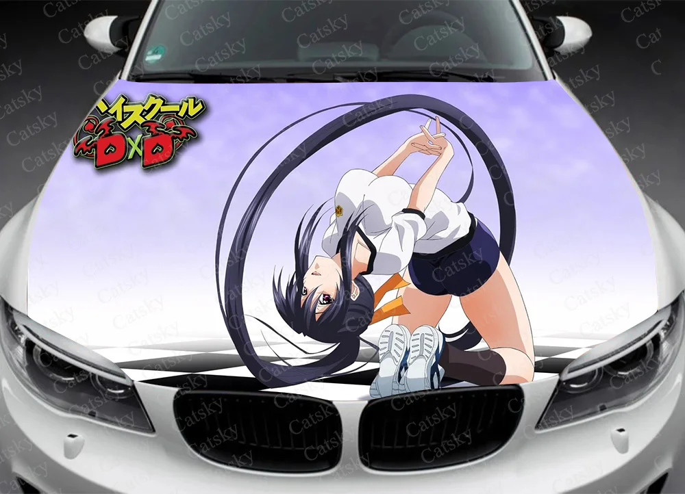 Anime High School DXD Car Hood Decal, Sticker, Graphic, Wrap Decal, Truck Decal,Truck Graphic,Anime Bonnet Decal