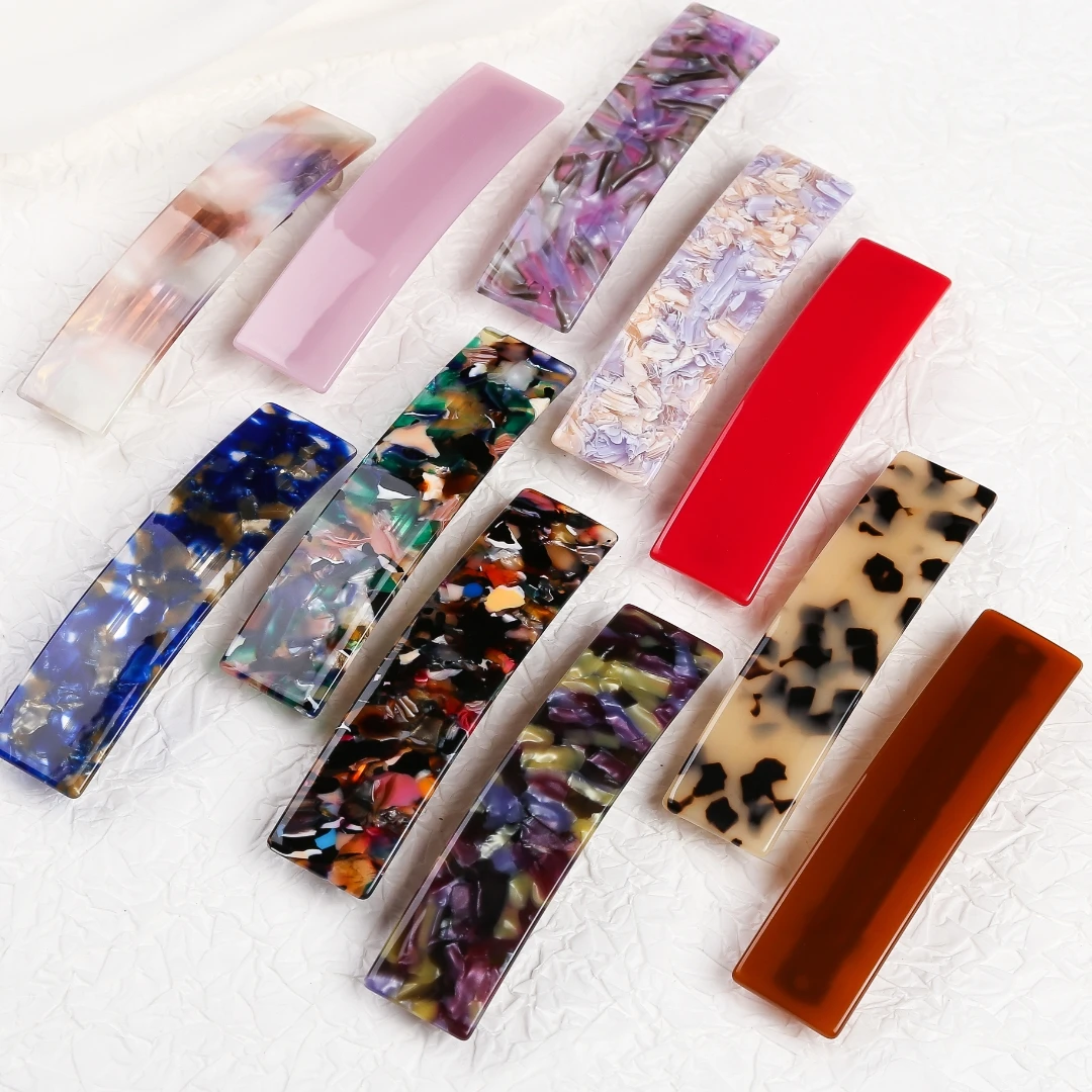 Hair clips French Clip Acetate Barrettes for Girls  and Women Updo Hair Long Hair ELegan Headwear High Quality Hairclips