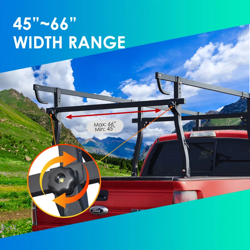 Full size Steel Super Cab Truck Support  With A Carrying Capacity Of 1000 Pounds And A Telescopic Truck Trapezoidal Support