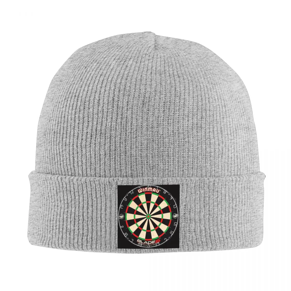 Winmau Blade 5 Dartboard Warm Knitted Cap Fashion Bonnet Hat Autumn Winter Outdoor Beanies Hats for Unisex Adult