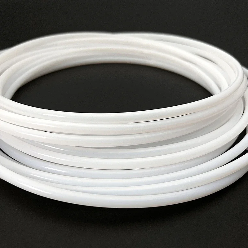 معرف أنبوب PTFE الأبيض 1 مم ~ 14 مم - مقاوم للأحماض والقلويات العالية - الضغط 600 فولت معزول أنبوب صلب مقاوم لدرجة الحرارة والتآكل #6