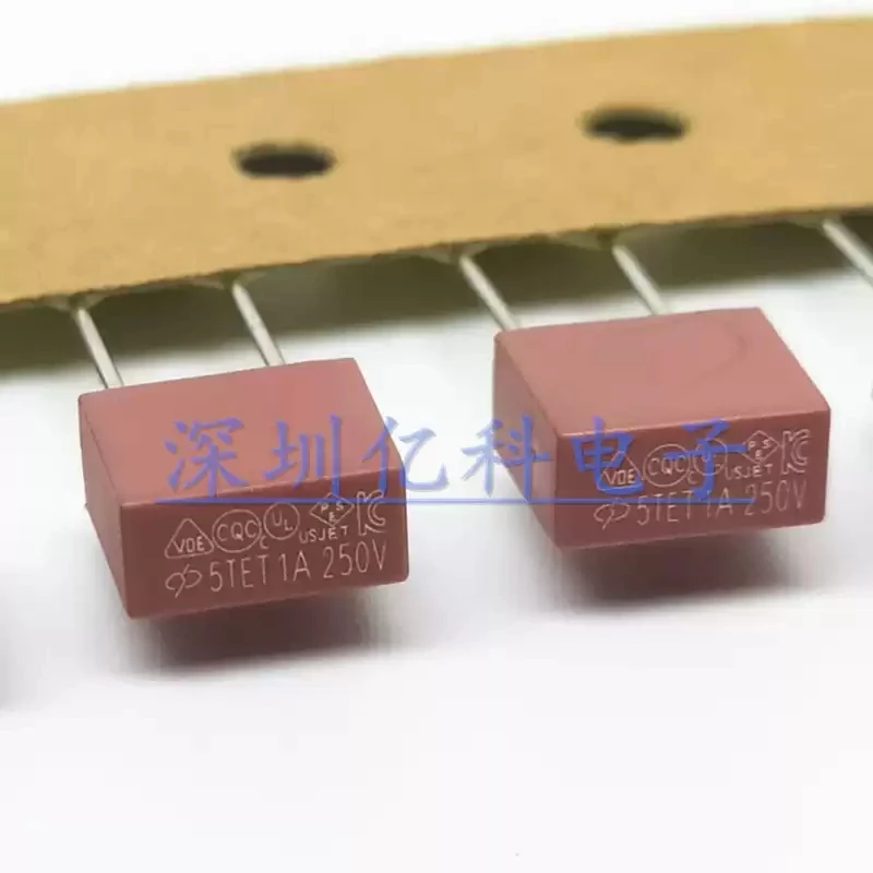 XC Xucheng 5TE square fuse tube T1A 250V delayed slow melting plastic sealed fuse UL/VDE/PSE
