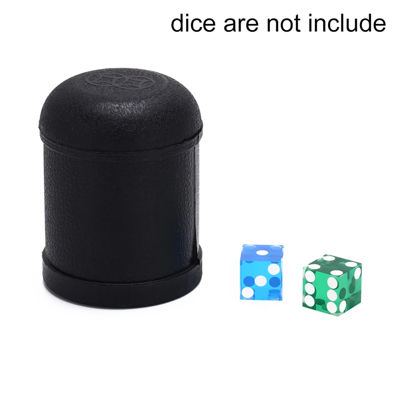 

1 Pc 7.5cm X 10cm Ktv Pub Party Game Toy Plastic Dice Cup Black Shaking Cup Box