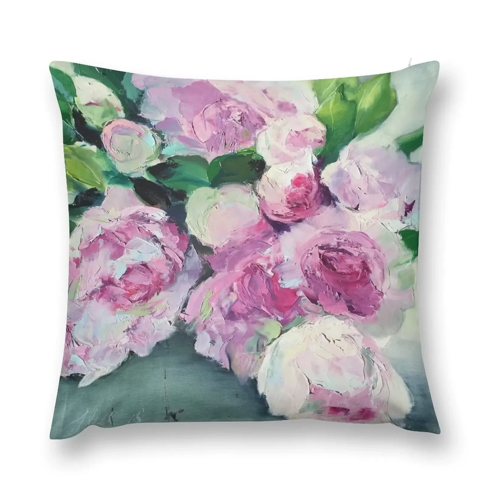 

Peony bouquet Throw Pillow Embroidered Cushion Cover Sofa Covers christmas cushions covers Pillowcase Cushion pillow