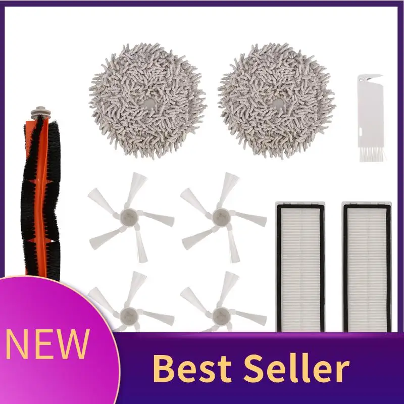 A01M-For Dreame Bot W10 W10pro ملحقات المكنسة الكهربائية، فرشاة جانبية رئيسية، فلتر HEPA، قطع غيار قماش الممسحة