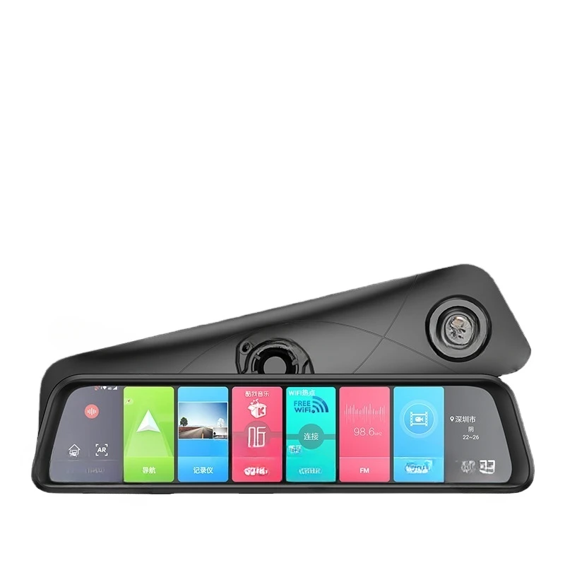 4G Running Memory Ar Navigation Special Car Dedicated 12-Inch Rearview Mirror Tachograph Dual Lens Android 8.1