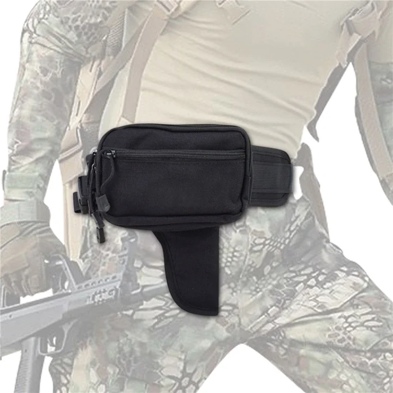 Tactical Gun Pouch Holster Waist Bag Phone Holder Belt Anti-Theft Pack Outdoor Camping Hiking Hunting Accessories New