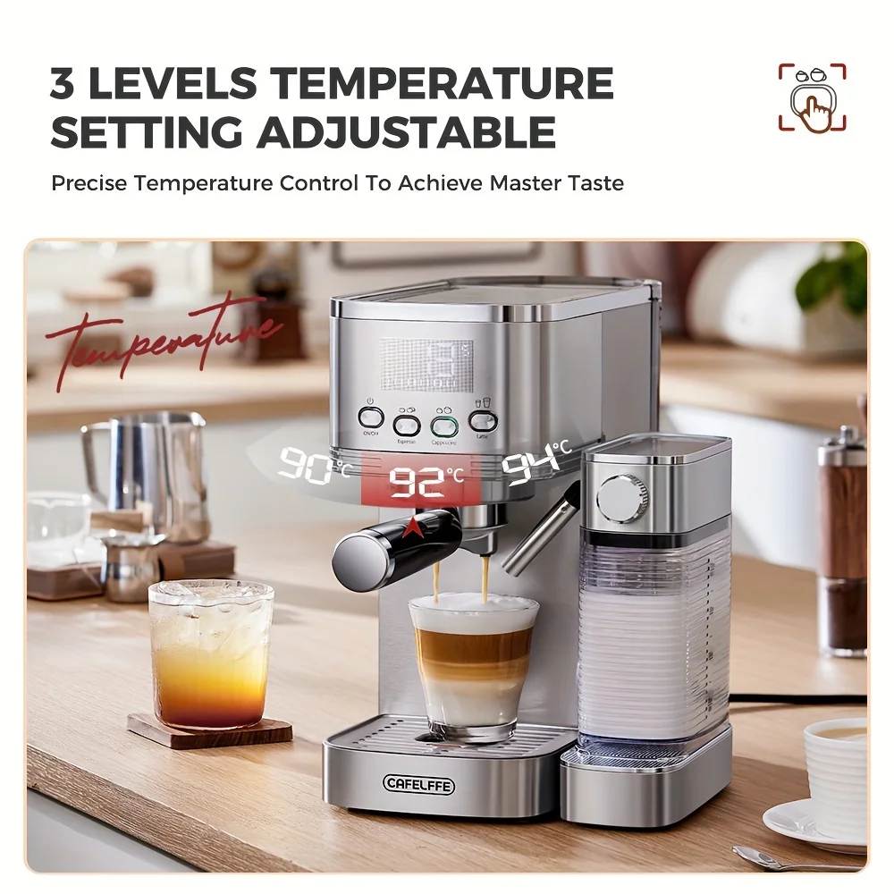 hibrew home coffee machineItalian Espresso Self-Cleaning Function For Home Office Use machine coffee돌체라떼