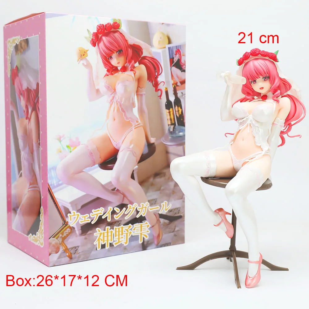 Saophea Kamino Shizuku Wedding Ver. Ecchi Figure, Sexy Anime Girl Waifu Action Figure Collectible Statue, Anime Decor Gift Toy view 5