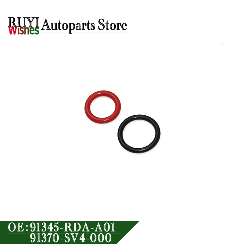 91345-RDA-A01 91370-SV4-000 2PC Kit Power Steering Pump Inlet& Outlet O-Ring Seals for Honda Acura 91345RDAA01 91370SV4000