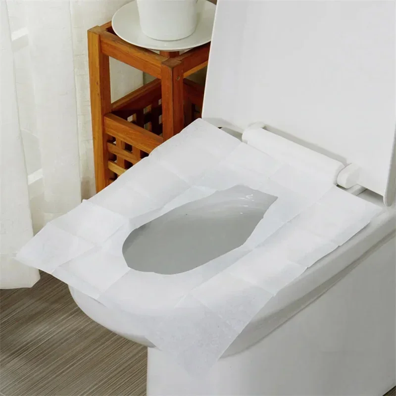 50/30/10Pcs Disposable Toilet Seat Cover Todder Toilet Training Seat Covers Waterproof Soluble Water Toilet Seat Mat Accessories