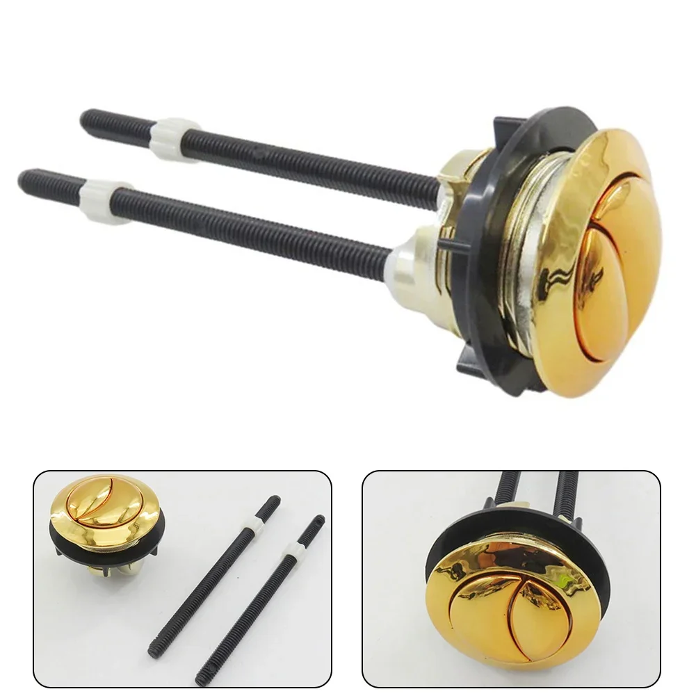 38mm Gold Toilet Push Button For Mechanical Top Flush Valve Dual Flush Water Tanks Toilets Home Tool Parts Bathroom Fixture