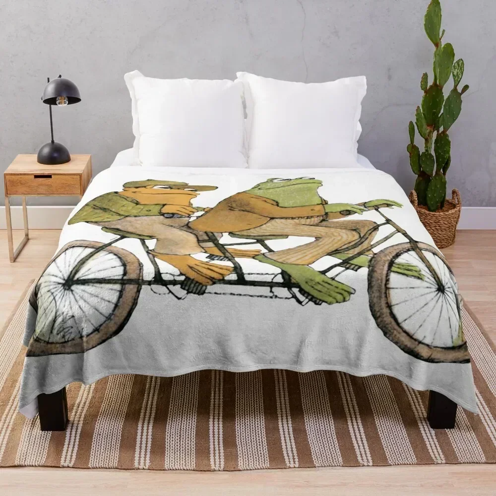 

frog and toad Throw Blanket Multi Use Warm Blanket for Living Room Bedroom