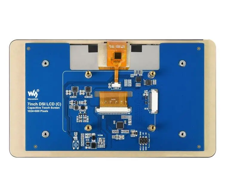 Waveshare 7inch LCD (C) Capacitive Touch IPS Display for Raspberry Pi, DSI Interface, 1024×600