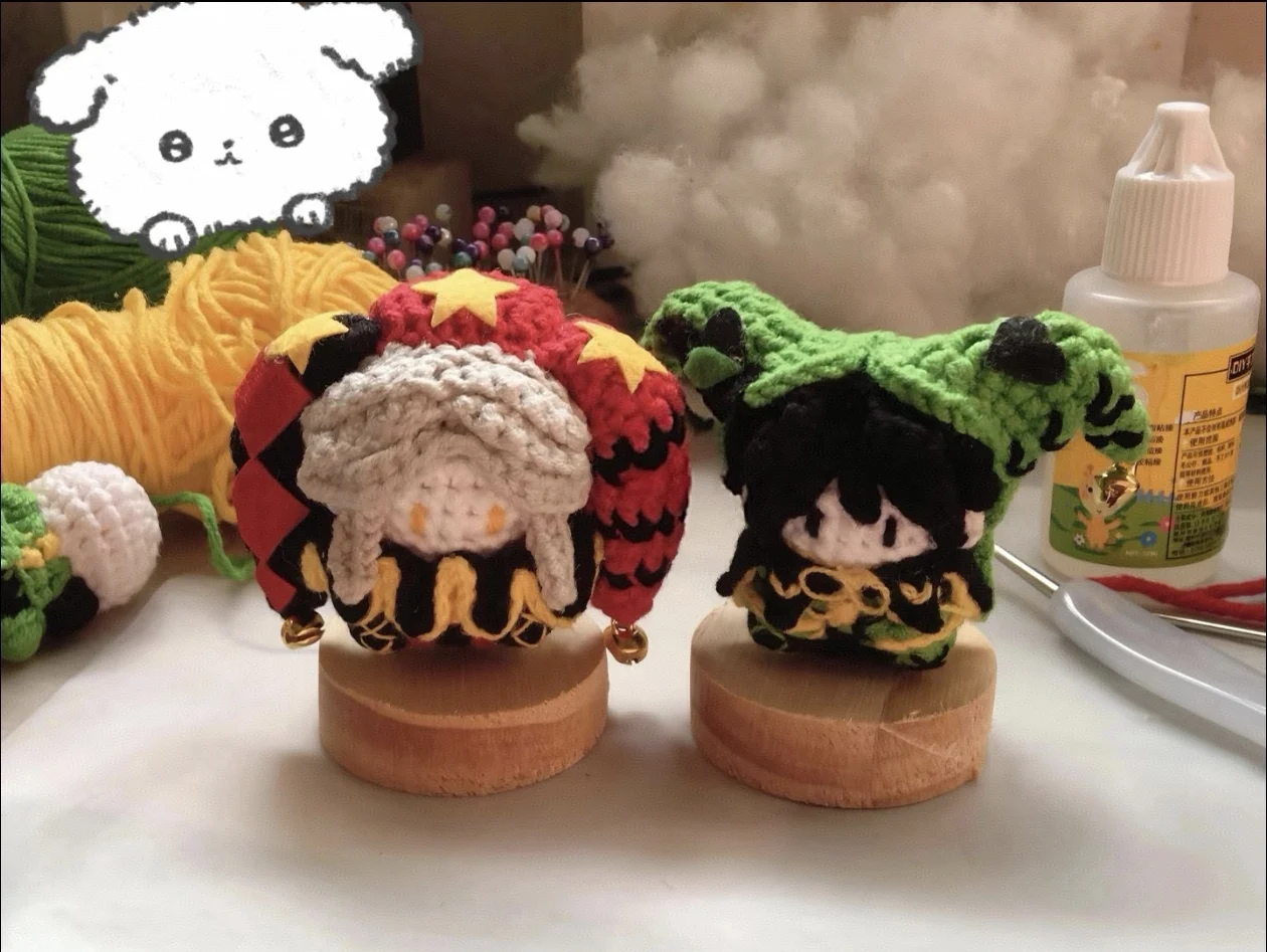 kit-de-material-diy-para-croche-artesanal-pingente-de-borboleta-macia-tematica-circo-inusitado-pequeno-h-pequeno-p-para-s