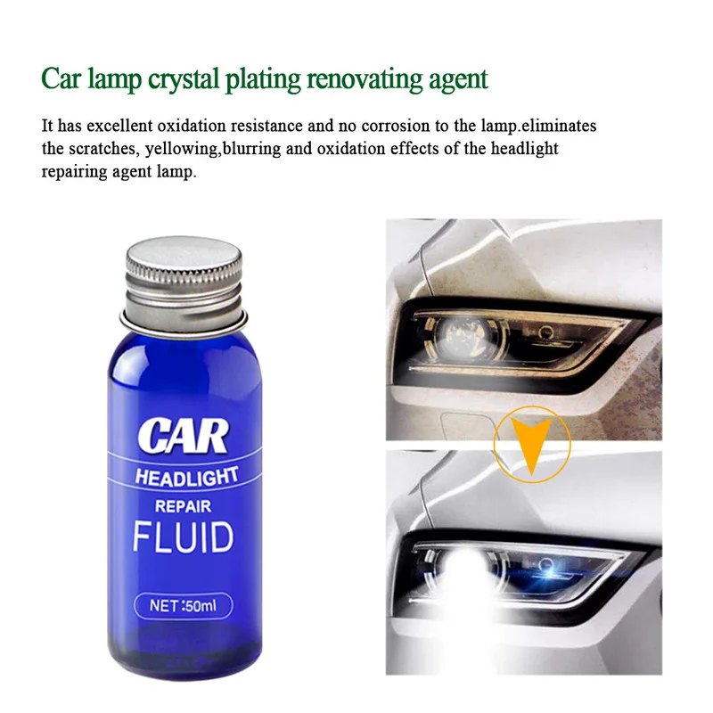 Car Headlight Repair Liquid Lens Cleaner Polishing Anti-scratch Maintenance Kit Headlight Assembly Refurbished Agent Accessory