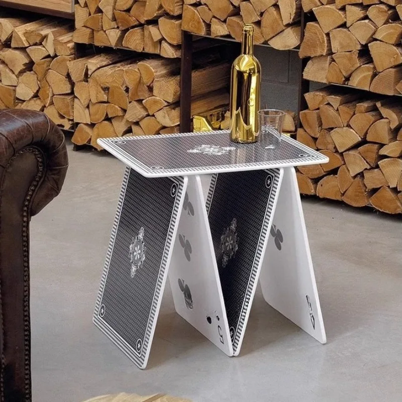 

Nordic light luxury modern designer creative "playing cards" living room villa hotel reception area Internet celebrity