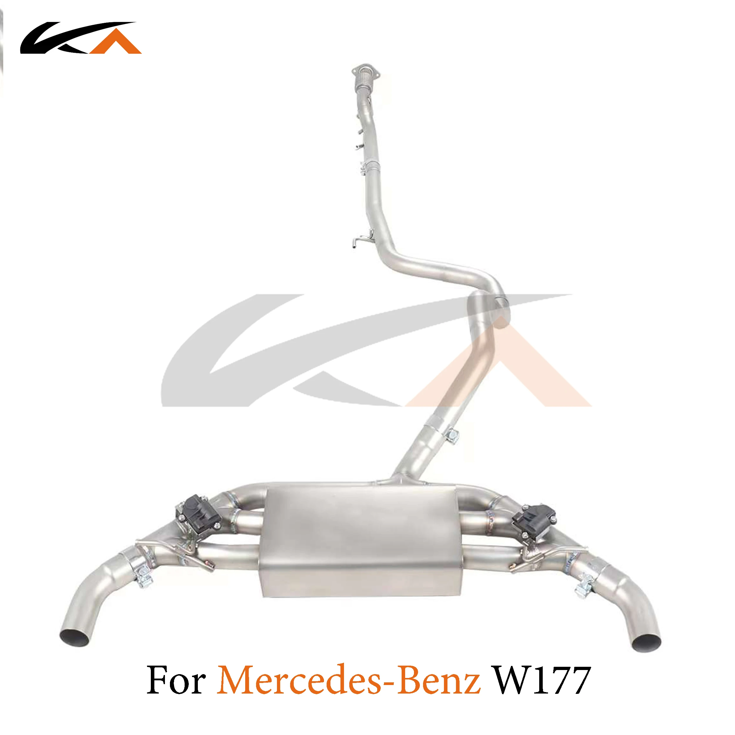 

KA Tuning exhaust system parts stainless catback for Mercedes-Benz A180 W177 1.3T rear section performance muffler valve