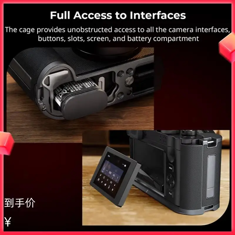 

【NEW LISTING】For Leica Q3 L-Shape Handgrip Ergonomic Mount Plate Featuring Integrated Quick Release Arca Plate For Improved Came